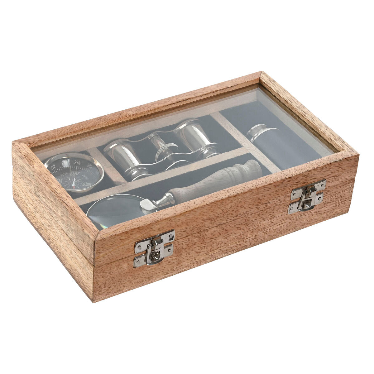 Voyager’s Heritage Explorer Set — Vintage Discovery Collection in Wooden Display Box