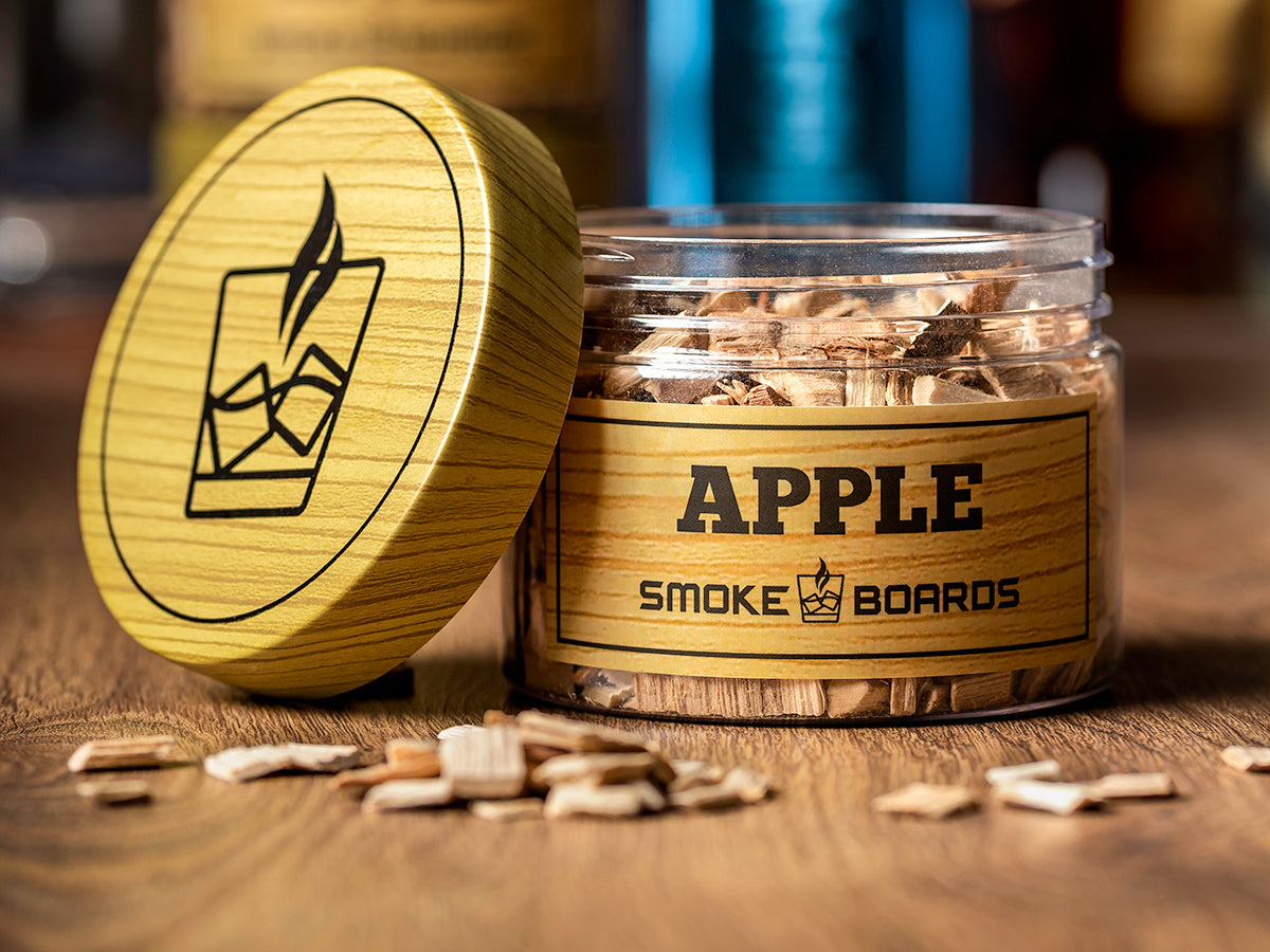 SmokeBoards™ Apple Wood Chips – Premium Cocktail & BBQ Smoke Enhancer