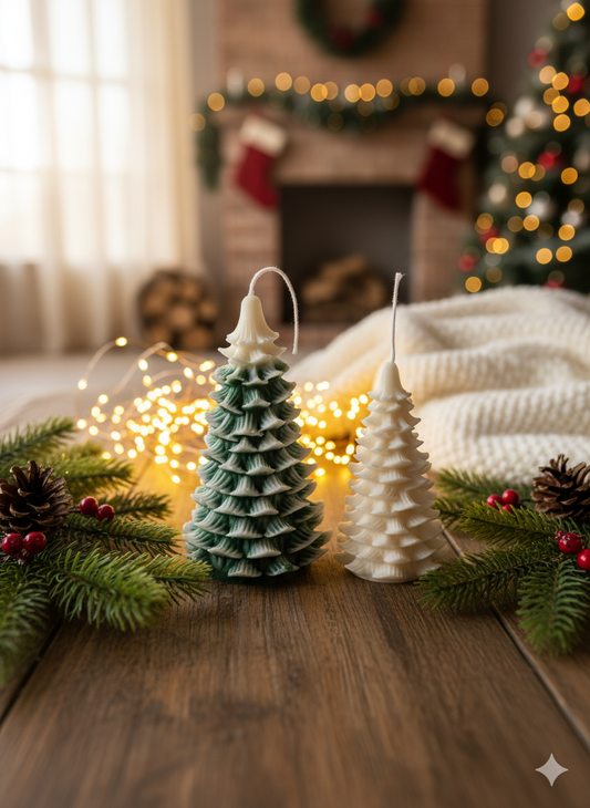 Handmade Christmas Tree Candle – Holiday Soy Wax Edition